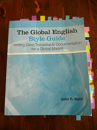 Annotated copy of The Global English Style Guide