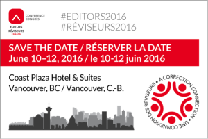 Editors Canada Conference 2016